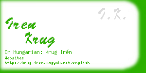 iren krug business card